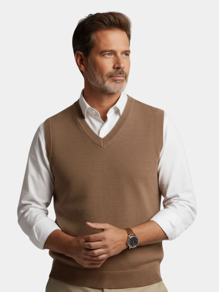 100% Merino Wool Sweater Vest - Vailor & Veil