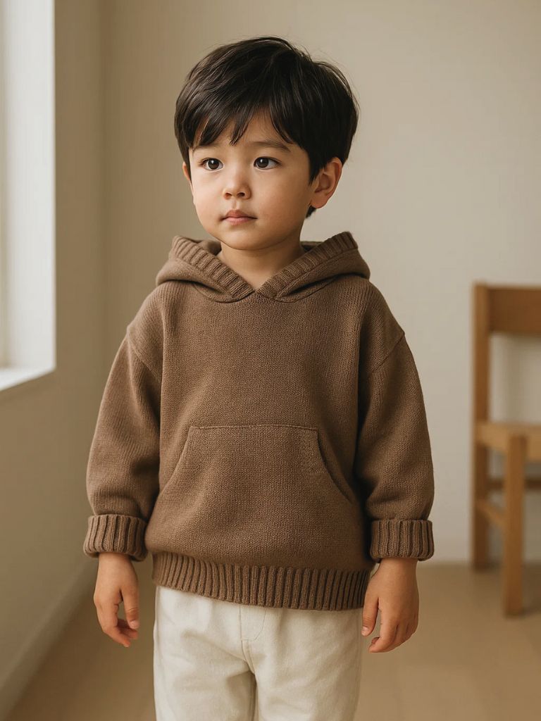 Montclair Kids Heritage Knit Hoodie - Vailor & Veil Kids