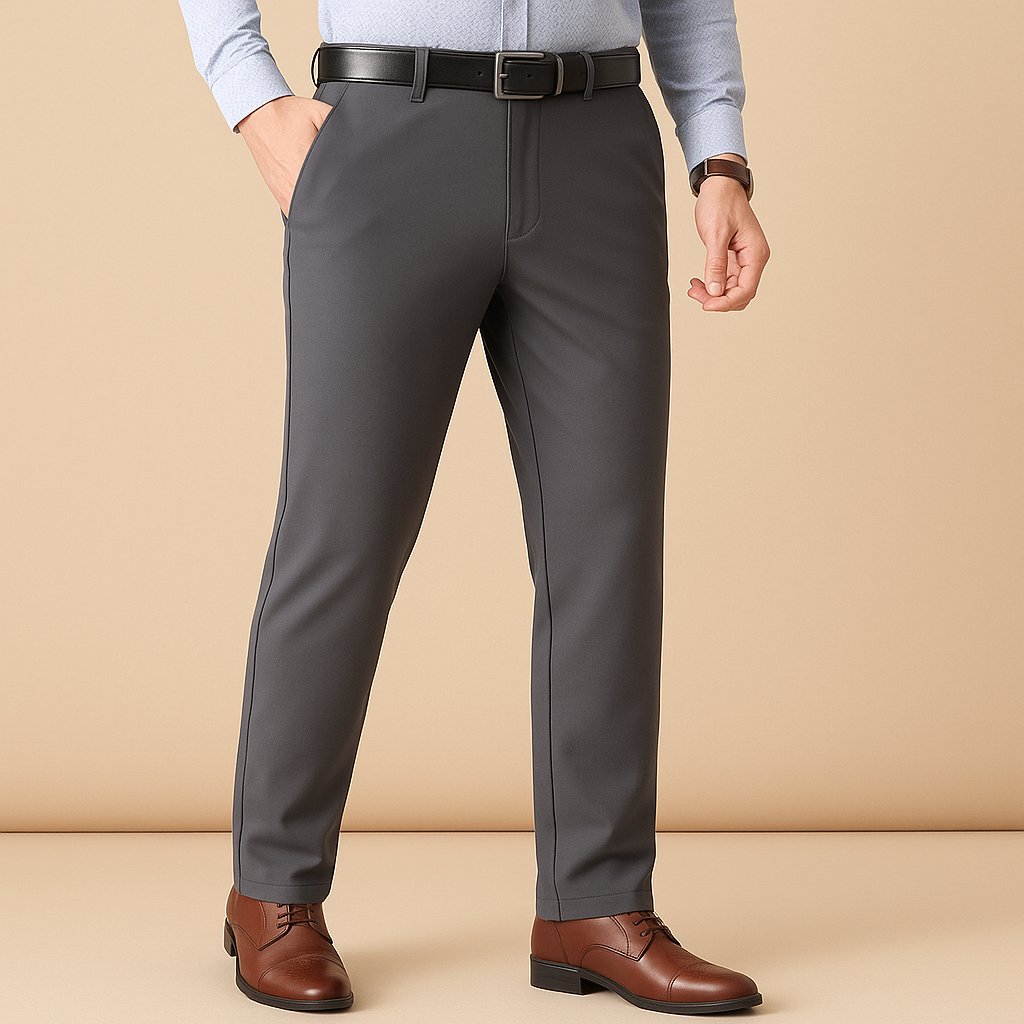 Stretchy Fit Pleated Suit Pants - Vailor & Veil
