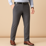 Stretchy Fit Pleated Suit Pants - Vailor & Veil