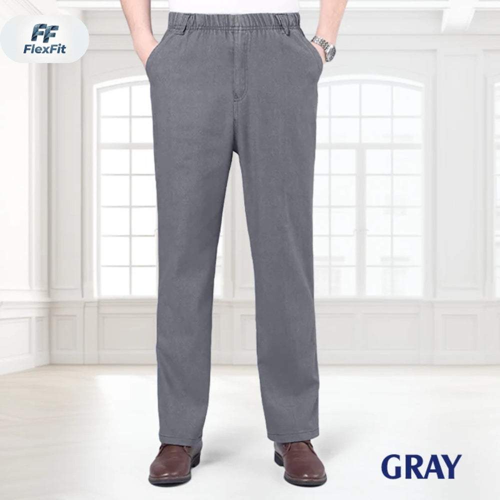 FlexFit - Flexible Waist Straight Fit Comfort Denim
