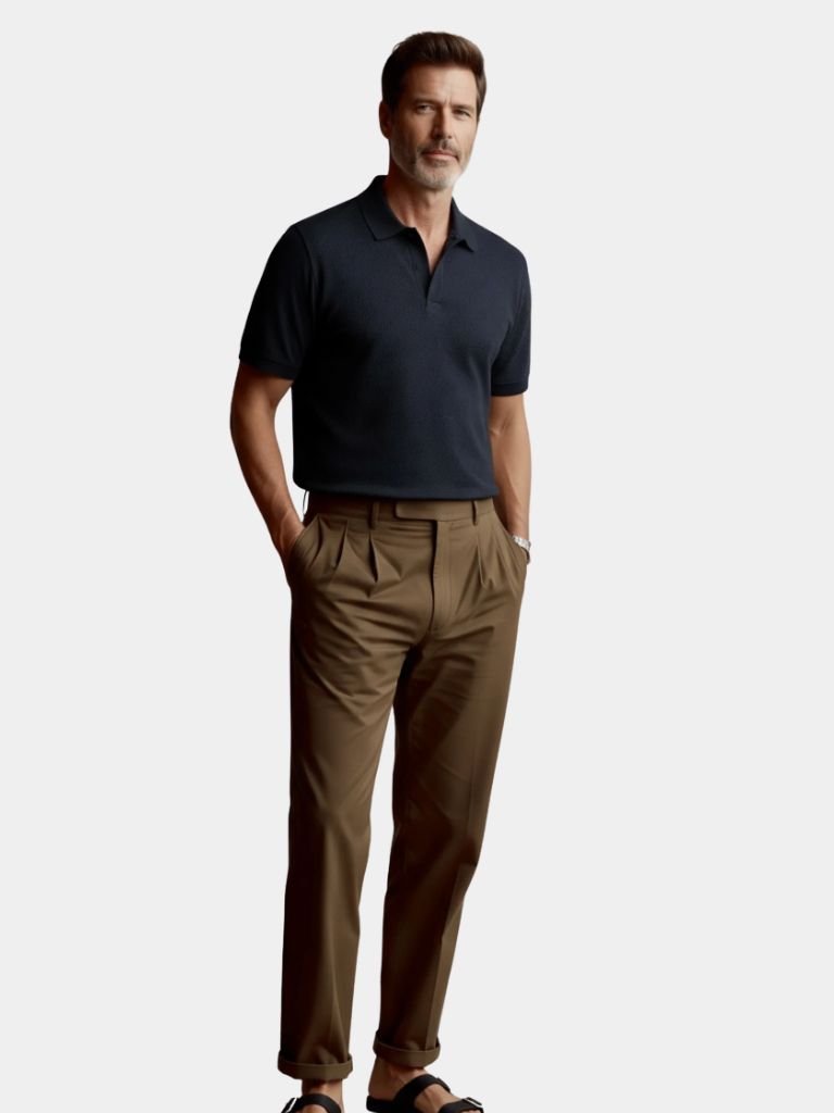 Old Money Cotton Polo Shirt - Vailor & Veil