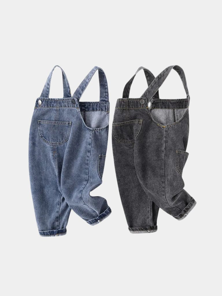Maison Enfant Classic Denim Overalls - Vailor & Veil Kids