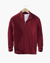 Maxim Premium Zipped Cable Sweater
