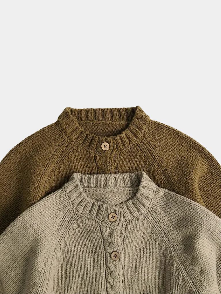Valmont Classic Knit Cardigan - Vailor & Veil Kids