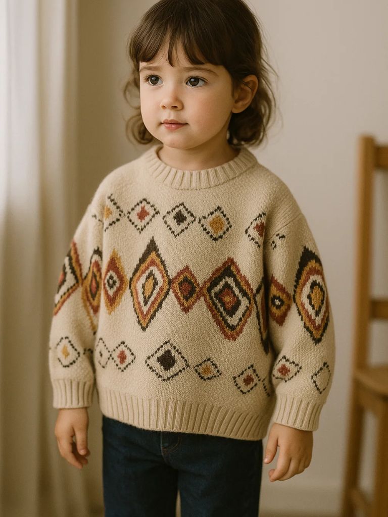Petit Marquis Retro Knit Sweater - Vailor & Veil Kids