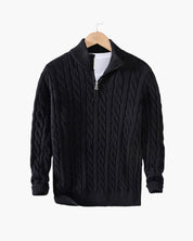 Maxim Premium Zipped Cable Sweater
