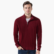 Maxim Premium Zipped Cable Sweater