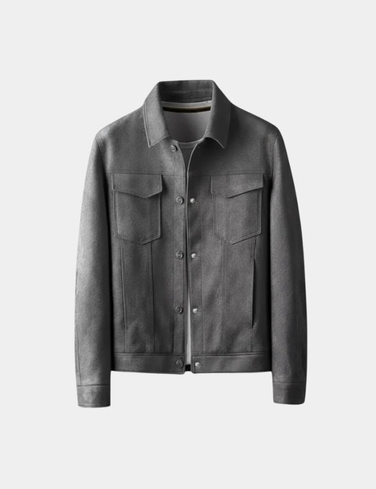 Laurent Leather Aviator Jacket - Vailor & Veil