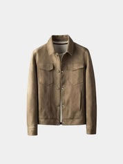 Laurent Leather Aviator Jacket - Vailor & Veil