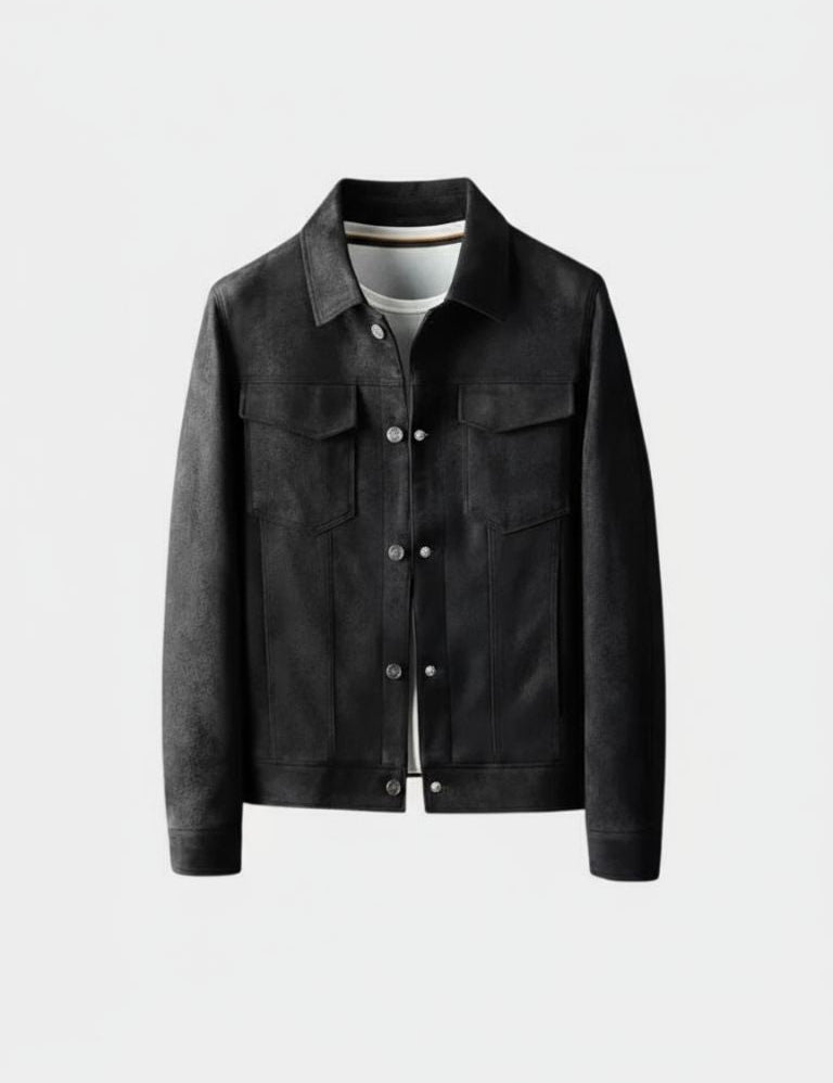 Laurent Leather Aviator Jacket - Vailor & Veil
