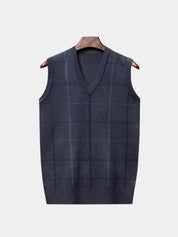 Academic Checkered Kinit Vest - Vailor & Veil