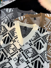 Academic Retro Knit Vest - Vailor & Veil