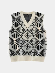 Academic Retro Knit Vest - Vailor & Veil