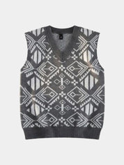Academic Retro Knit Vest - Vailor & Veil