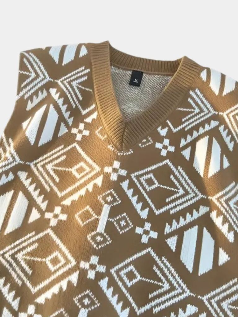 Academic Retro Knit Vest - Vailor & Veil