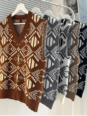 Academic Retro Knit Vest - Vailor & Veil