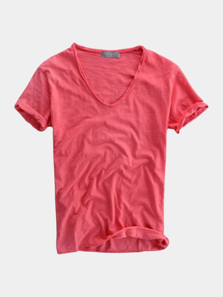 Albo Classic Linen V Neck T-Shirt – Vailor & Veil