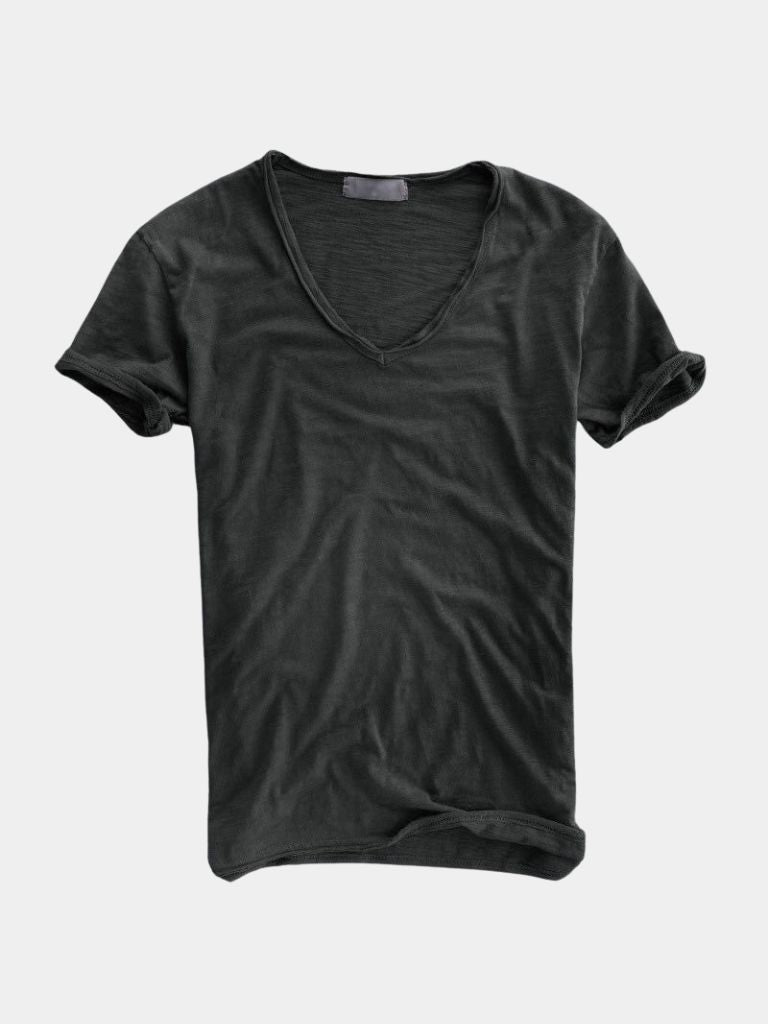Albo Classic Linen V Neck T-Shirt – Vailor & Veil