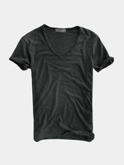 Albo Classic Linen V Neck T-Shirt – Vailor & Veil