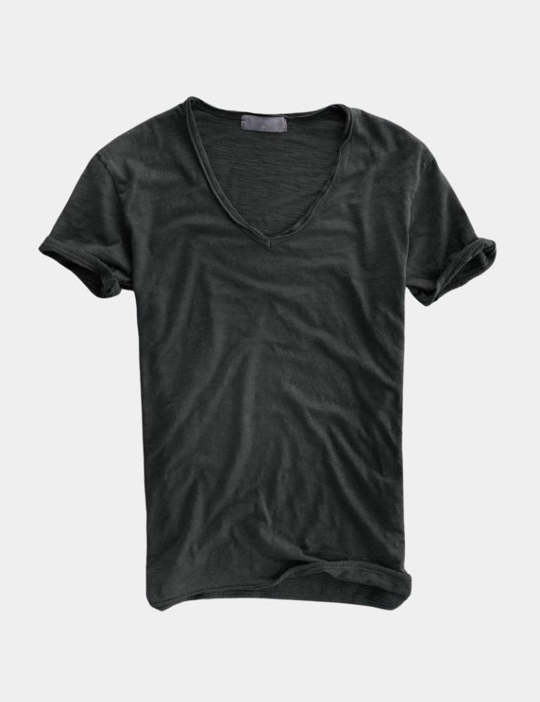 Albo Classic Linen V Neck T-Shirt – Vailor & Veil