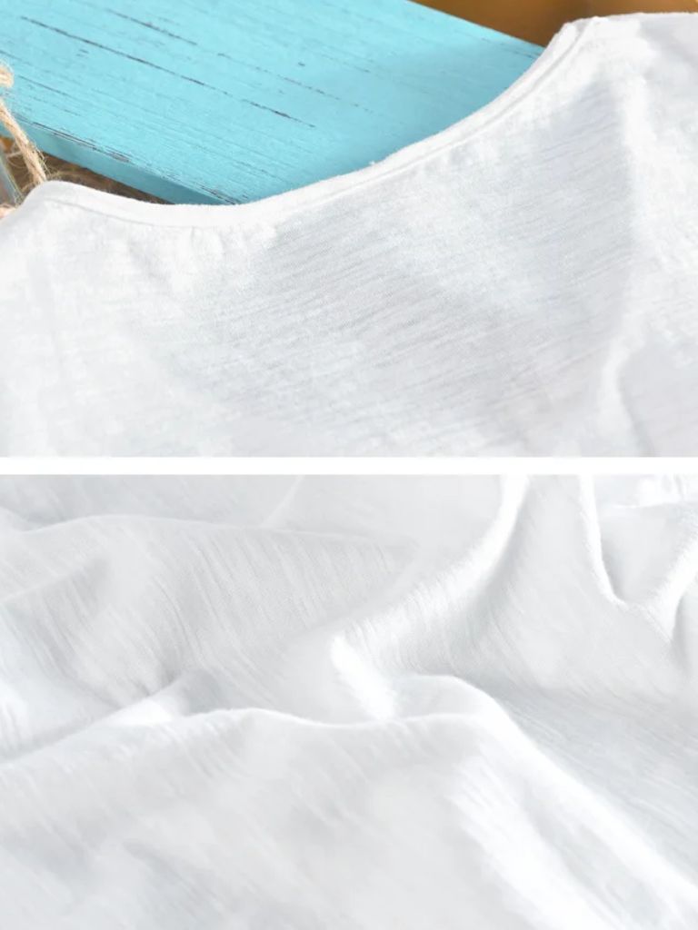 Albo Classic Linen V Neck T-Shirt – Vailor & Veil