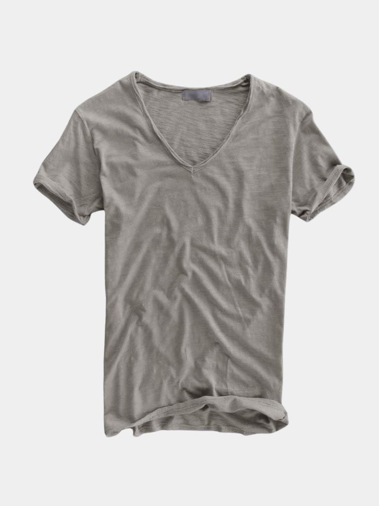 Albo Classic Linen V Neck T-Shirt – Vailor & Veil