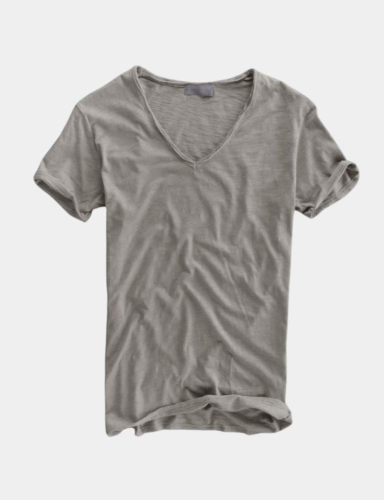 Albo Classic Linen V Neck T-Shirt – Vailor & Veil