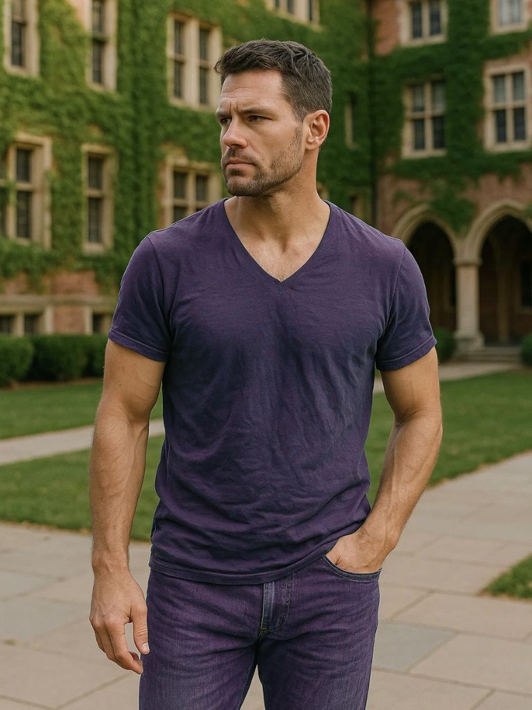 Albo Classic Linen V Neck T-Shirt – Vailor & Veil