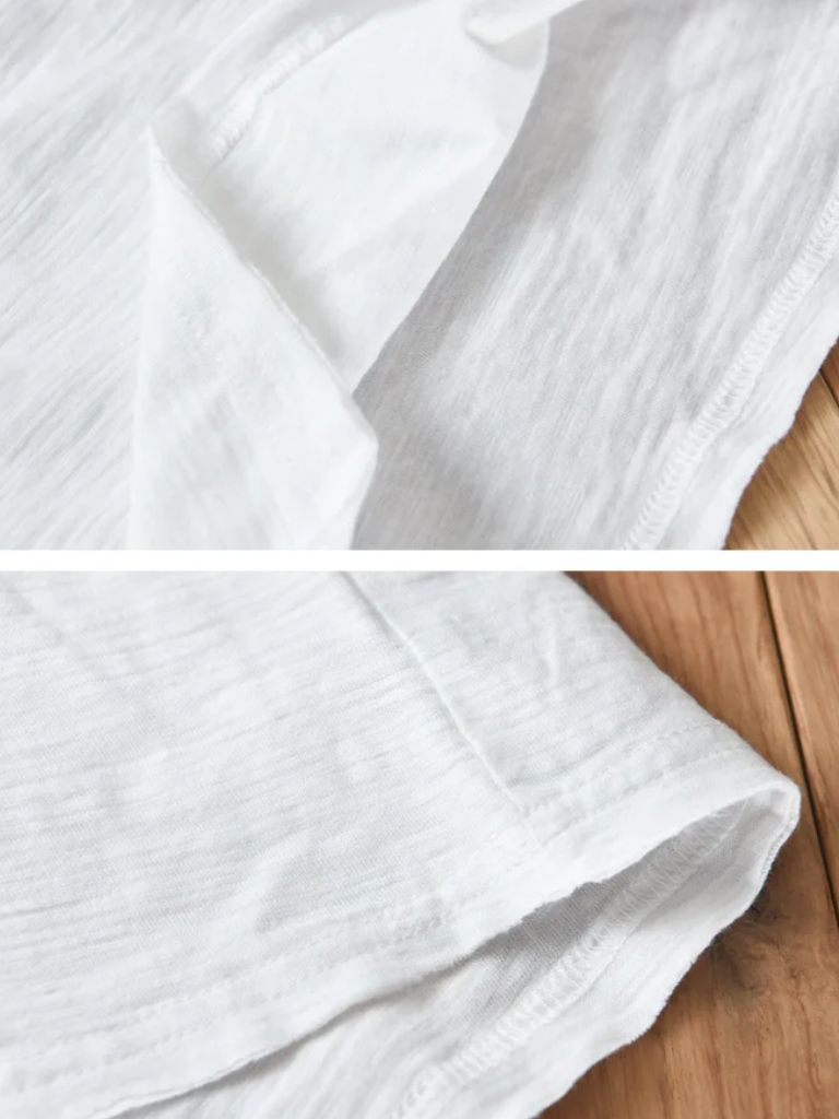 Albo Classic Linen V Neck T-Shirt – Vailor & Veil