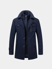 Aristocratic Black Wool Overcoat - Vailor & Veil