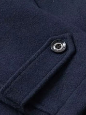 Aristocratic Black Wool Overcoat - Vailor & Veil