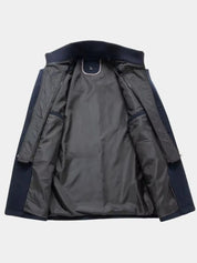 Aristocratic Black Wool Overcoat - Vailor & Veil