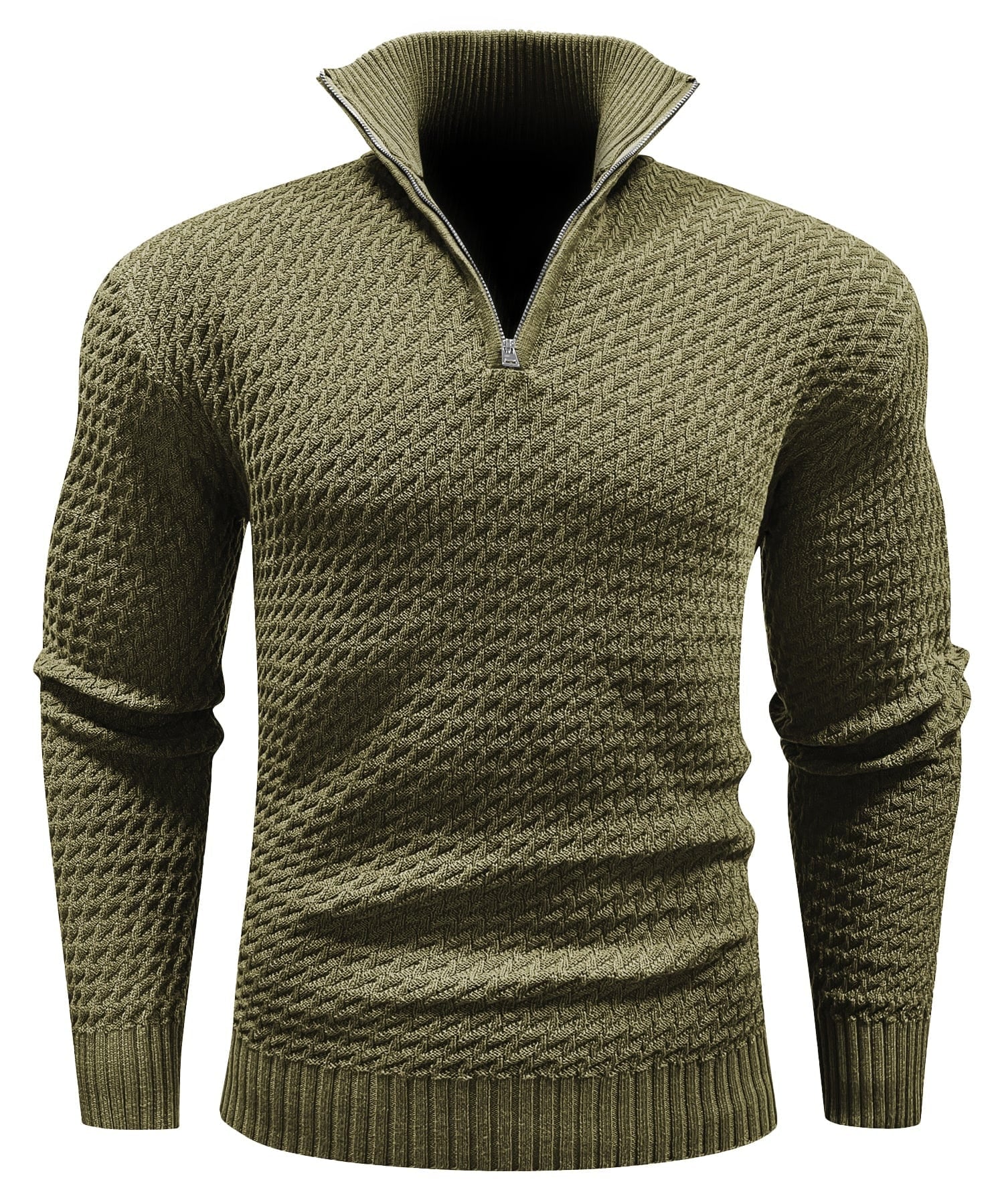Premium Men's Turtleneck Quarter-Zip (5 Designs)
