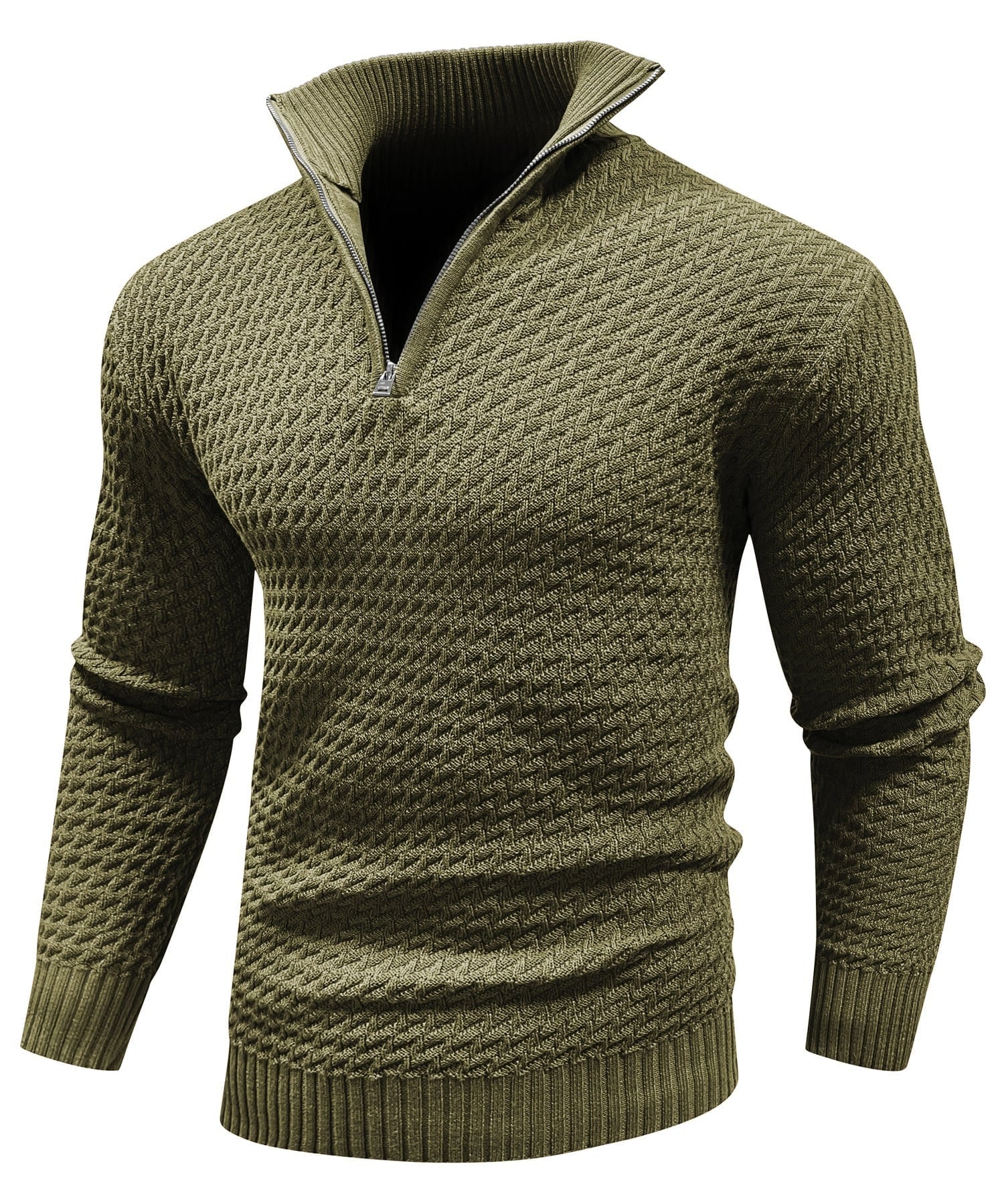 Premium Men's Turtleneck Quarter-Zip (5 Designs)