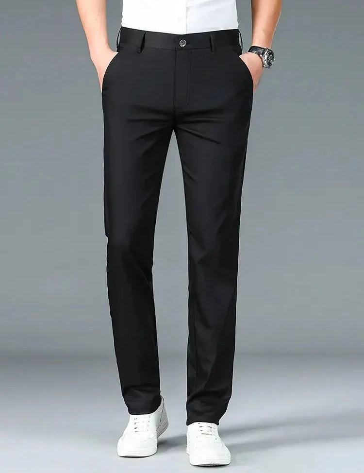 Bamboo Fiber Minimalist Straight Trousers - Vailor & Veil