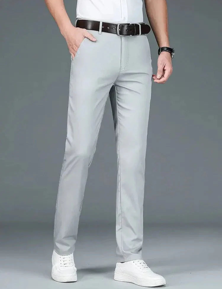 Bamboo Fiber Minimalist Straight Trousers - Vailor & Veil