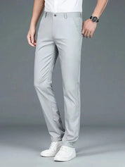 Bamboo Fiber Minimalist Straight Trousers - Vailor & Veil