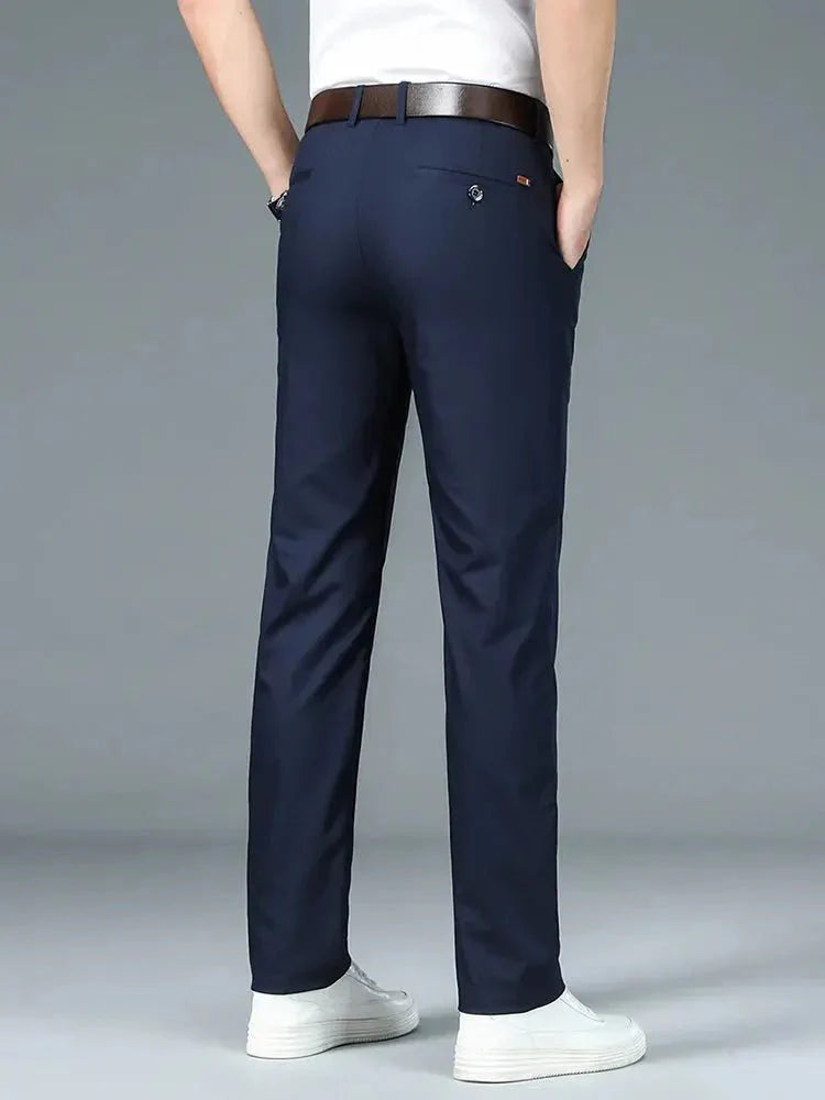 Bamboo Fiber Minimalist Straight Trousers - Vailor & Veil