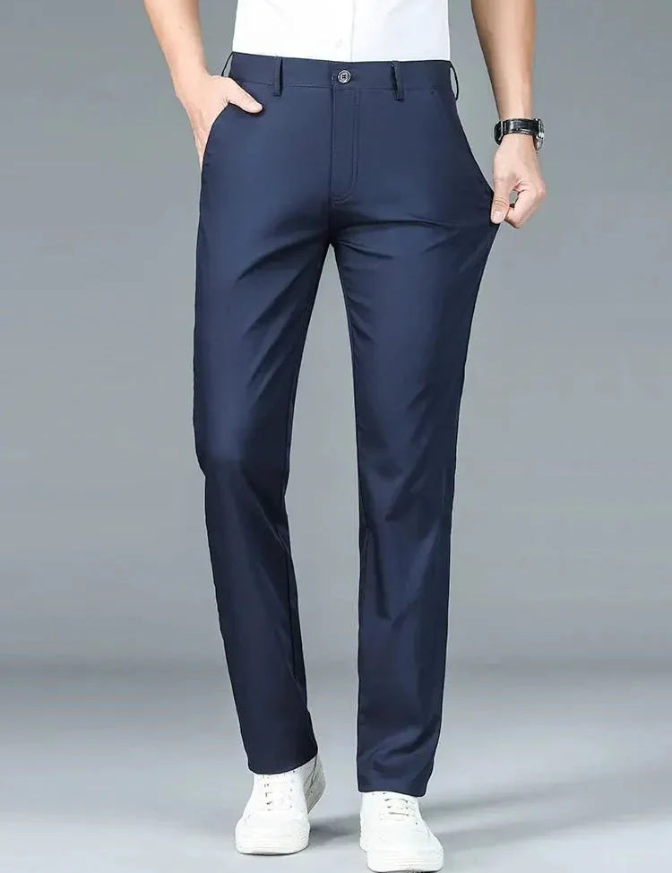 Bamboo Fiber Minimalist Straight Trousers - Vailor & Veil