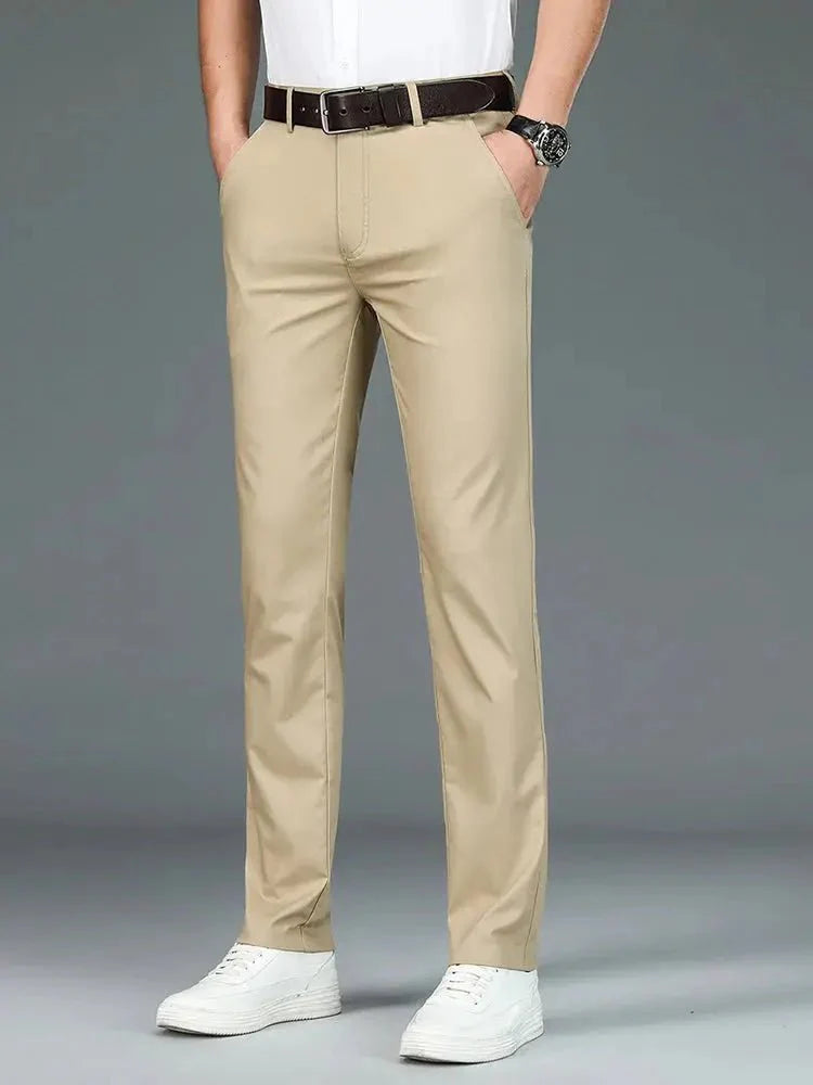 Bamboo Fiber Minimalist Straight Trousers - Vailor & Veil