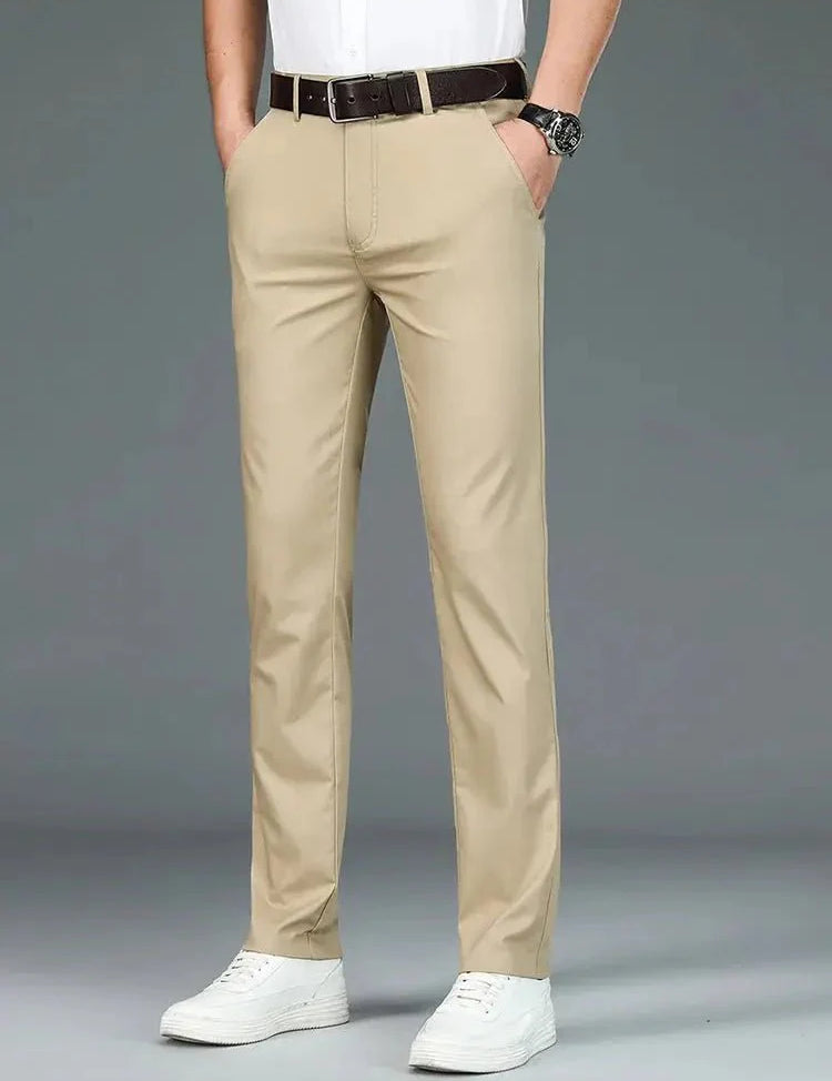 Bamboo Fiber Minimalist Straight Trousers - Vailor & Veil