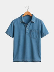 Bethlehem Blues Polo Shirt – Vailor & Veil
