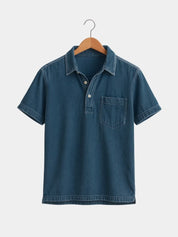 Bethlehem Blues Polo Shirt – Vailor & Veil