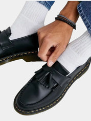 Black Leather Loafers - Vailor & Veil