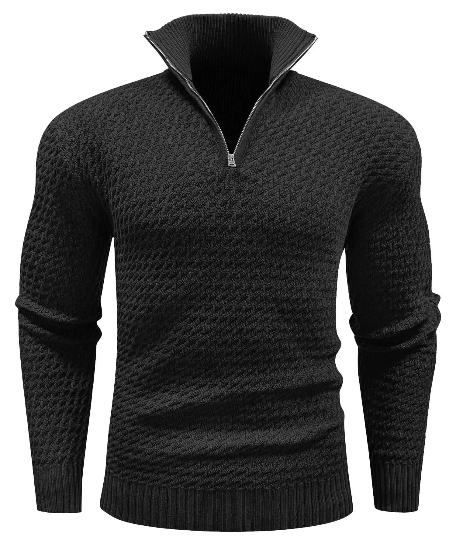 Premium Men's Turtleneck Quarter-Zip (5 Designs)