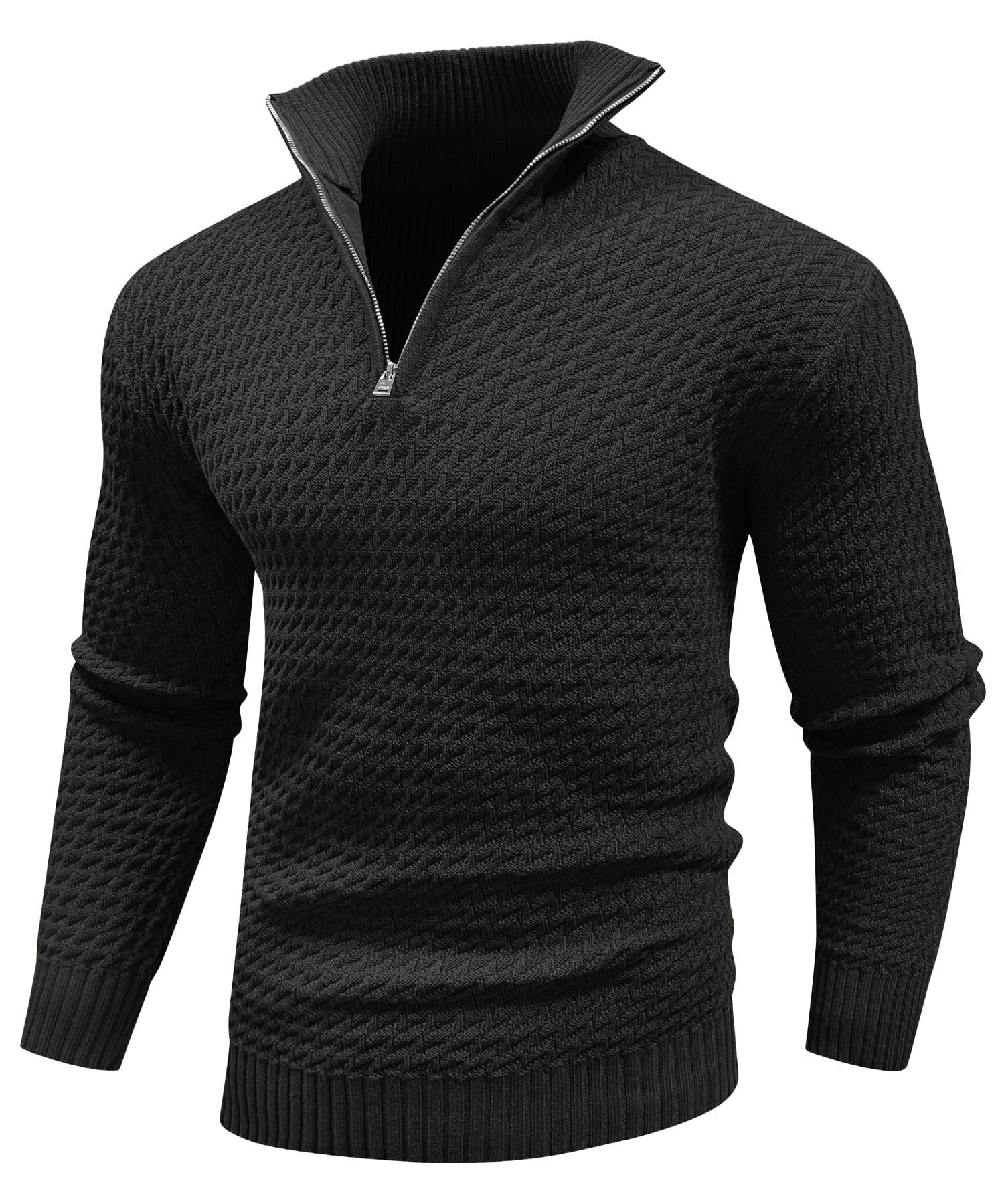 Premium Men's Turtleneck Quarter-Zip (5 Designs)