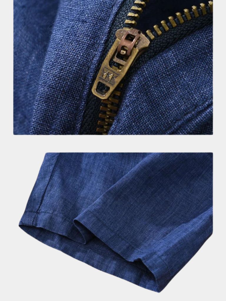 Bleu Horizon Linen Shorts - Vailor & Veil