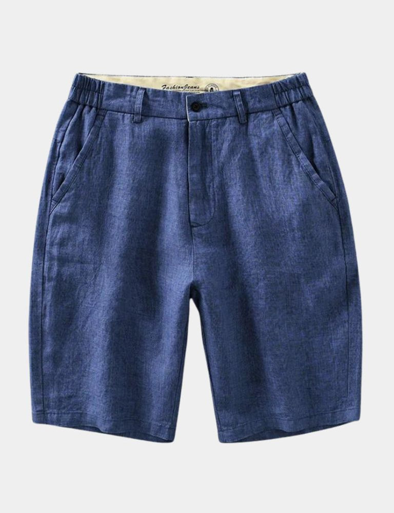 Bleu Horizon Linen Shorts - Vailor & Veil