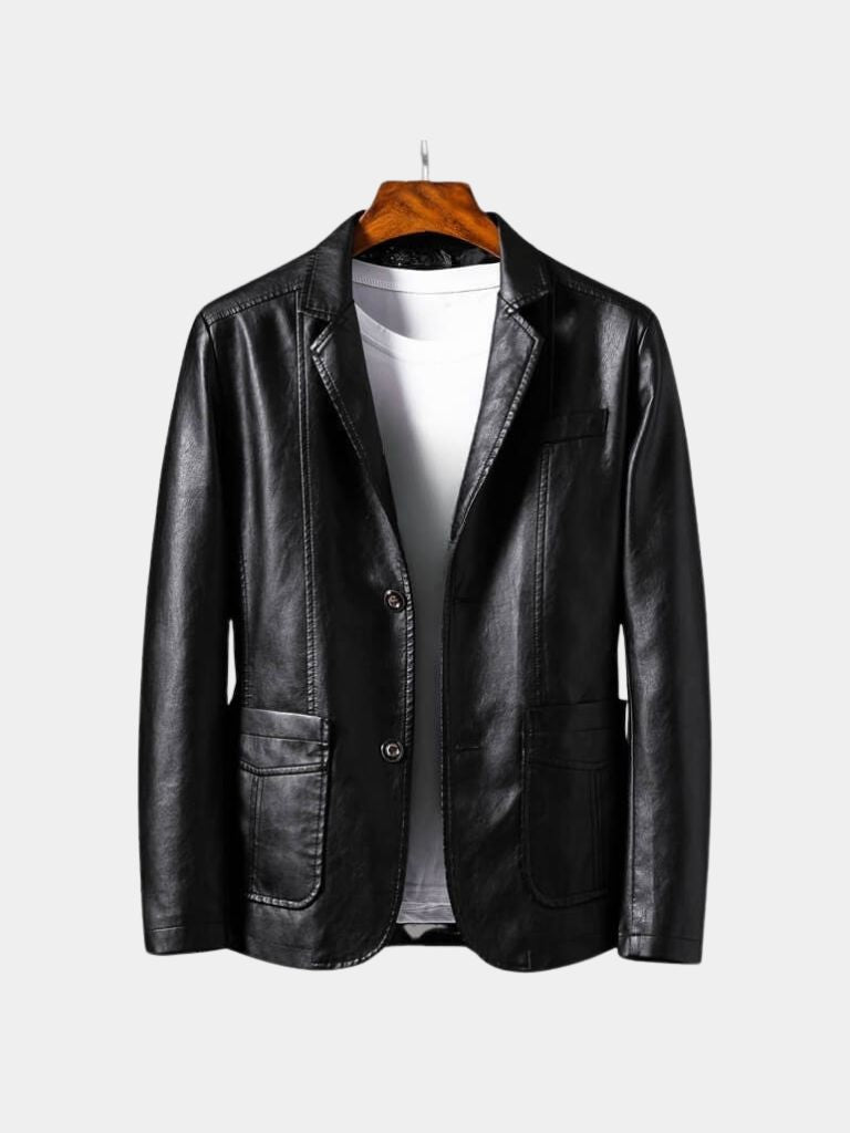 Bold Caramel Leather Jacket - Vailor & Veil